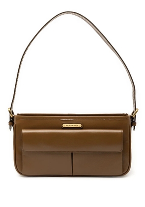 Burberry Pre-Owned 2000-2017 Leather Front Pocket shoulder bag - Brown