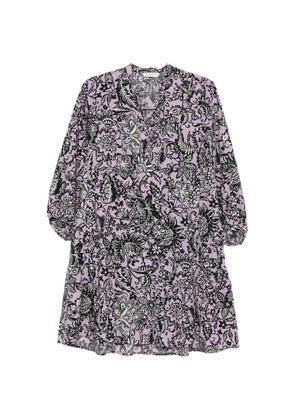 Marc O'Polo floral-print mini dress - Purple