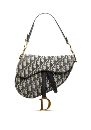 Christian Dior Pre-Owned 2018 Oblique Canvas Saddle Bag shoulder bag - Blue
