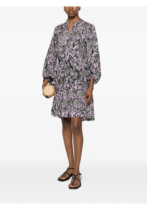 Marc O'Polo floral-print mini dress - Purple