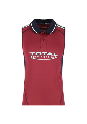 Martine Rose sleveless polo shirt - Red