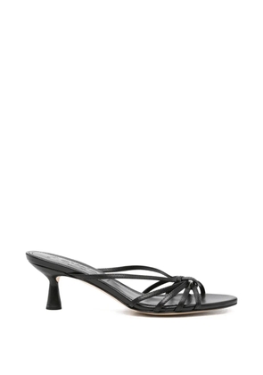Aeyde knotted-strap leather sandals - Black