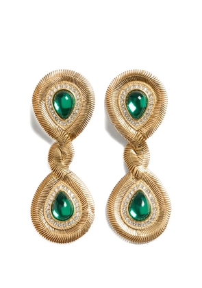 Valentino Garavani Pas Plus earrings in metal, resin, and Swarovski® crystals - Gold