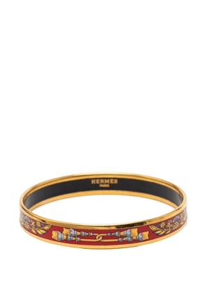 Hermès Pre-Owned 20th Century Narrow Tassels Enamel Bangle 65 costume bracelet - Gold