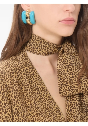 Valentino Garavani Pas Plus metal and enamel earrings - Gold