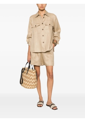 Weekend Max Mara flap-pocket shirt jacket - Neutrals