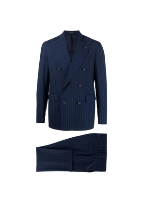 Tagliatore pinstripe double-breasted suit - Blue