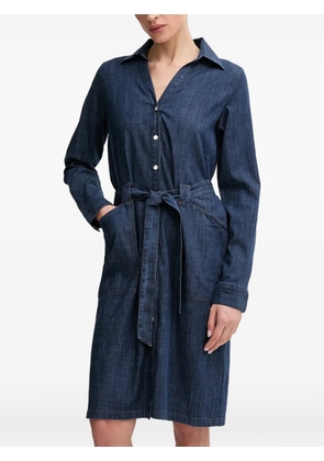 Mos Mosh tie-waist denim mini dress - Blue