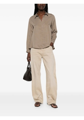 IMPERIAL layered-hem shirt - Neutrals