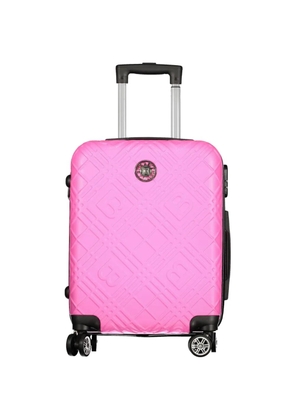 Laura Biagiotti monogram-embossed cabin suitcase - Pink