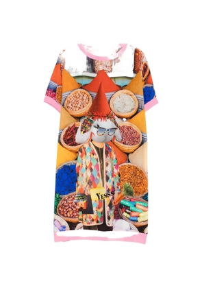 The Artistylist graphic-print mini dress - Orange