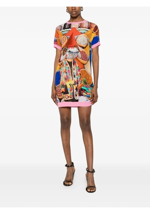 The Artistylist graphic-print mini dress - Orange