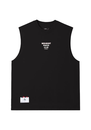 izzue graphic-print sleeveless top - Black