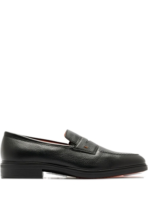 Santoni leather loafers - Black