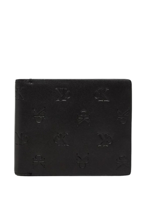 Calvin Klein Jeans embossed-logo leather wallet - Black
