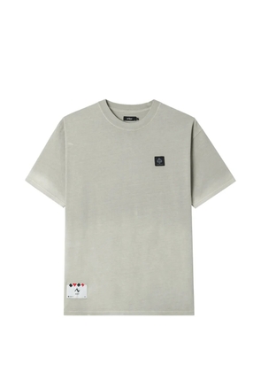 izzue spade-print logo-patch T-shirt - Green