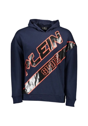 Plein Sport graphic-print hoodie - Blue