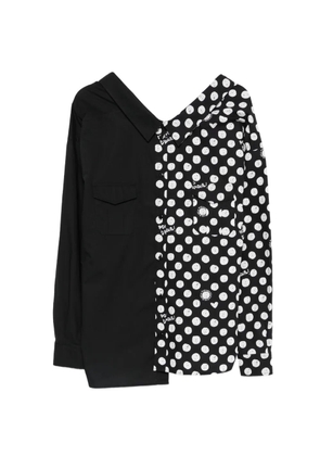 alessandro enriquez asymmetric shirt - Black