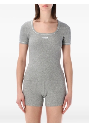 Marine Serre short-sleeves T-shirt - Grey