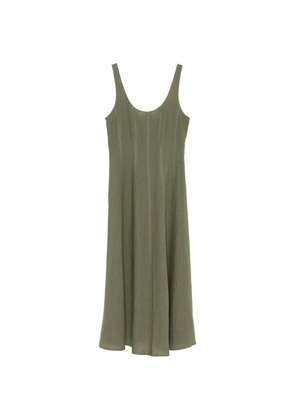 Marella linen panelled dress - Green