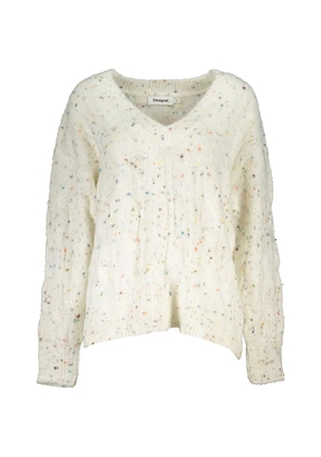 Desigual cable-knit speckled sweater - Neutrals