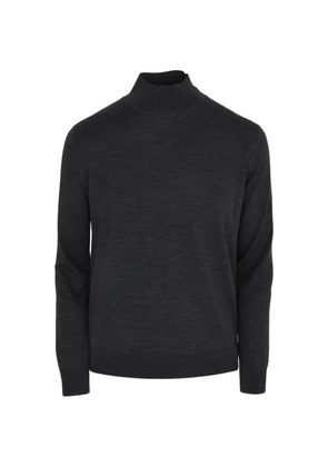 Luciano Barbera high-neck fine-knit sweater - Grey