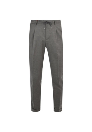 Luciano Barbera pleated drawstring trousers - Grey