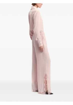 16Arlington Ricci lace-trim trousers - Pink