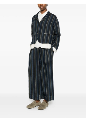 SOH vertical-stripe jacket - Blue