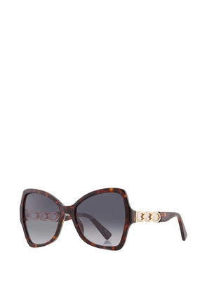 Moschino chain-link sunglasses - Brown