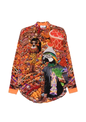 The Artistylist Jewelery graphic-print long-sleeve shirt - Orange