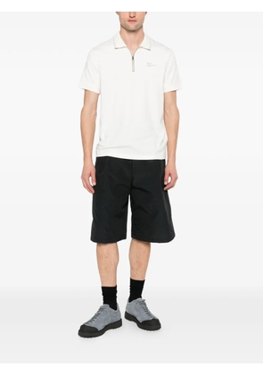 Karl Lagerfeld zip-fastening polo shirt - Neutrals