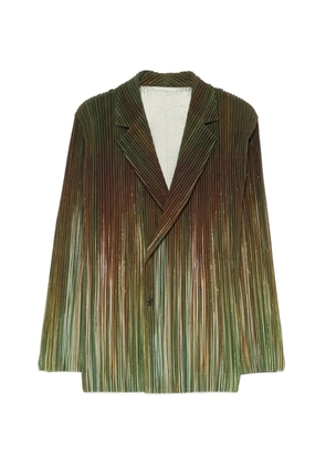 Homme Plissé Issey Miyake pleated blazer - Green