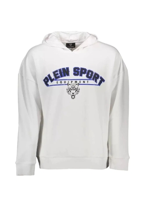 Plein Sport logo-print hoodie - White