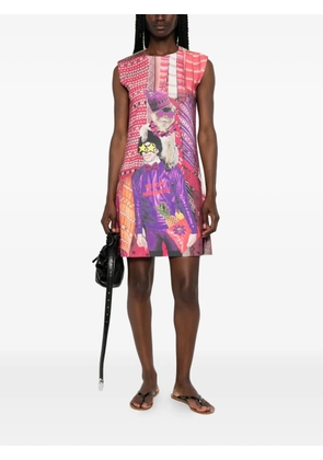The Artistylist graphic-print sleeveless mini dress - Pink