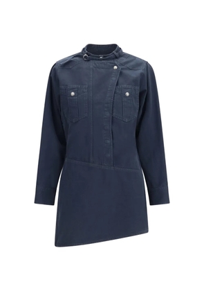 MARANT ÉTOILE Nouria asymmetric button-fastening mini dress - Black