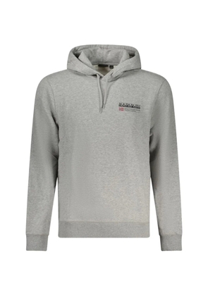 Napapijri logo-print drawstring hoodie - Grey