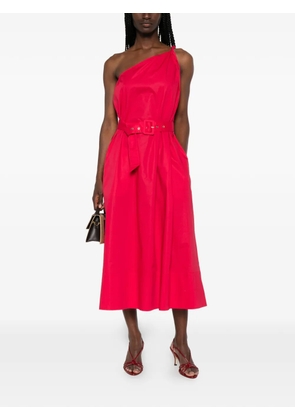 TWINSET belted one-shoulder midi dress - Red