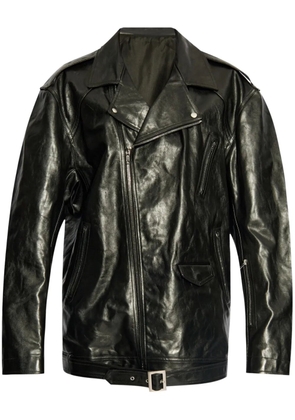 Rick Owens elongated biker jacket - Black