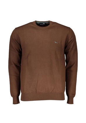 Harmont & Blaine embroidered crew-neck sweater - Brown