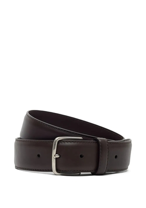 The Row buckle-fastening leather belt - Brown