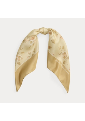 Floral Silk Square Scarf