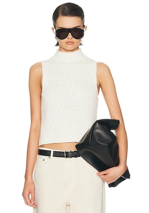 SABLYN Atticus Tank Top in Gardenia - Cream. Size L (also in M, S).