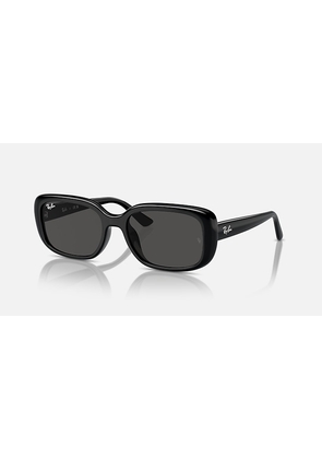 Ray Ban Dark Grey Rectangular Unisex Sunglasses RB4421D 667787 56