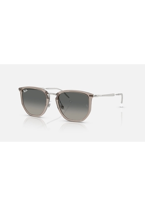 Ray Ban Grey Gradient Irregular Unisex Sunglasses RB4451 680271 53