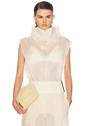 Altuzarra Blaine Top in Opal - Ivory. Size 36 (also in 38, 40).
