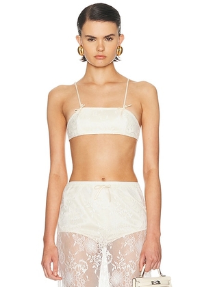 Aya Muse Eteri Top in White - Ivory. Size L (also in M, S, XS).