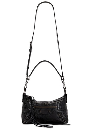Balenciaga Le City Moto Mini Bag in Black - Black. Size all.