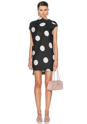 KHAITE Tatia Dress in Large Dot Black - Black,White. Size S (also in XS).
