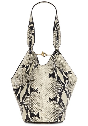 KHAITE Lotus Mini Tote Bag in Natural - Beige,Black. Size all.